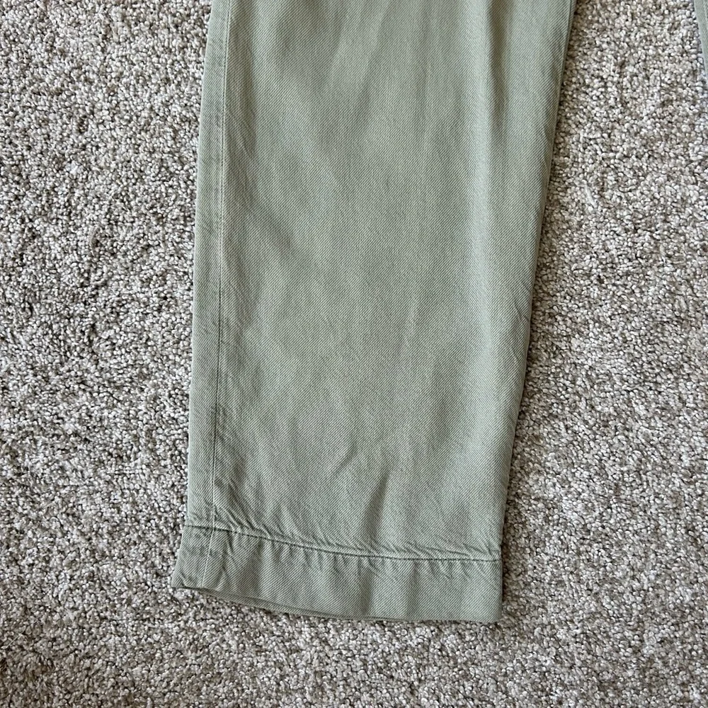 AG Los Angeles Knoxx Cargo High Rise Baggy Boyfriend green pants. Grunge utility - Picture 7 of 16